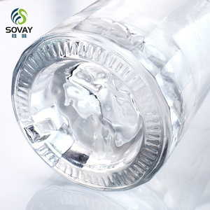 <span class=keywords><strong>Bouteille</strong></span> en verre vide de luxe personnalisée pour spiritueux et liqueurs, 500 ml et 700 ml, avec bouchon en liège, pour whisky et brandy - Product Image 5