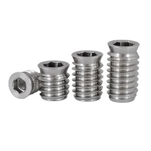 Vis autolocante hexagonale en nylon plaqué zinc blanc, sans écrou, DIN 985, grade 4.8, M2-M30 - Product Image 1