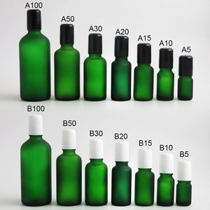 100Ml 50Ml 30Ml 20Ml 15Ml <span class=keywords><strong>10Ml</strong></span> Màu Xanh Lá Cây Thủy Tinh Mờ Con Lăn Chai Nước Hoa Tinh Dầu Cuộn Trên Chai Bao Bì <span class=keywords><strong>Container</strong></span> - Product Image 4