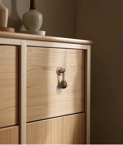 Wooden Round Cabinet Knob 30mm Diameter 41mm Height Traditional Style for Storage and Closet Doors - Product Image 4