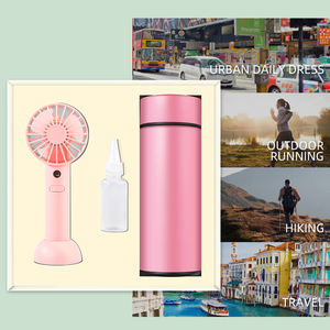 Set regalo 2 in 1 ventilatore per pallone sottovuoto con display <span class=keywords><strong>a</strong></span> temperatura con bottiglia di ricarica spray d'acqua regalo estivo - Product Image 4