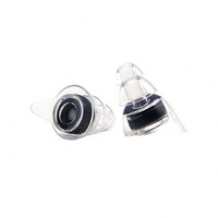 Bouchons d'oreilles haute fidélité en silicone liquide souple, anti-bruit, 2 pièces, pour concerts, protection auditive contre les bruits forts, avec boîte en alliage d'aluminium