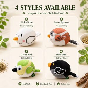 Jouet interactif en peluche en forme d'<span class=keywords><strong>oiseau</strong></span> pour chat, avec herbe à chat naturelle intégrée et jouet vocal en argentier pour chats restés à <span class=keywords><strong>l</strong></span>'intérieur - Product Image 3