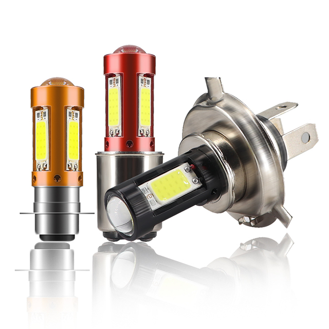 YD New COB LED Motorcycle Auxiliary Light H4 Interior Reading Brake Car Fog Light 24V Stop Function Headlight