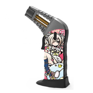 2023 logotipo personalizado portátil gran oferta de alta calidad de metal inclinado antorcha encendedor para la venta al por mayor - Product Image 3