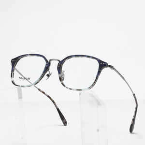 Marble Pattern Full Rim Rectangle <b>Eyeglasses</b> Titanium <b>Frame</b> Unisex Modern Anti-Uv Lightweight Vision Correction <b>Frames</b> - Product Image 6