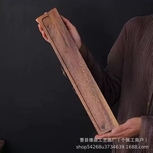 Walnut Wood Teacup Holder Solid Wood <b>Tea</b> Ceremony Accessory Flat Shape Durable For Kung Fu <b>Tea</b> <b>Set</b> Storage - Product Image 4