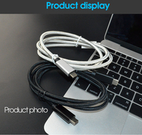 Kabel PD100W USB3.1 Gen2 C ke C Kabel Pengisian Cepat PD100W Tipe C ke Tipe C untuk Ponsel untuk Laptop untuk Power Bank Dll