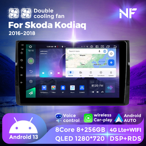 NaviFly NF nouveau <span class=keywords><strong>Android</strong></span> qled écran tactile 4g lte wifi 1280*720 pour <span class=keywords><strong>Skoda</strong></span> <span class=keywords><strong>Kodiaq</strong></span> 2016-2018 avec voiture jouer <span class=keywords><strong>Android</strong></span> <span class=keywords><strong>auto</strong></span> - Product Image 3