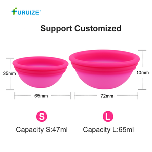 <span class=keywords><strong>Disque</strong></span> <span class=keywords><strong>menstruel</strong></span> en silicone de qualité médicale Furuize, souple, réutilisable, haute capacité, pour femmes - Product Image 2