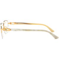 Gafas Borregls de cuerno de búfalo para hombre, montura cuadrada de lujo de diseñador, gafas de vista para mujer, semimontura, ópticas, 0035