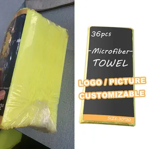 उच्च गुणवत्ता कार धोने thickened microfiber तौलिये शोषक सफाई कार तौलिए microfibra