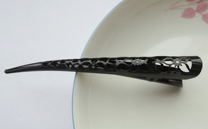 <span class=keywords><strong>Pince</strong></span> à <span class=keywords><strong>bec</strong></span> métallique en filigrane noire 13cm, épingles à cheveux pour Salon de coiffure, grande <span class=keywords><strong>pince</strong></span> à cheveux en Alligator - Product Image 6