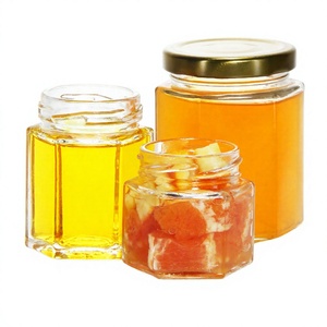 Frascos de Vidrio Transparente con Forma Hexagonal IDEA con Tapa Metálica para Nueces y Semillas, 50ml, 70ml, 100ml, 300ml, 750ml, Almacenamiento de Cocina - Product Image 4