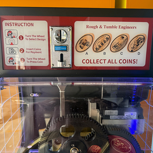 Máquina de prensar monedas de recuerdo personalizadas con manivela, con 1 año de garantía y soporte en inglés para sitios turísticos y museos - Product Image 3