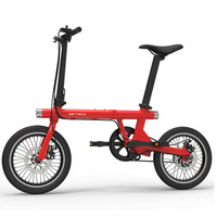 Vélo à moteur électrique de 16 pouces en gros avec cadre en alliage d'aluminium et roue à rayons croisés pour batterie au lithium 36V pour la livraison