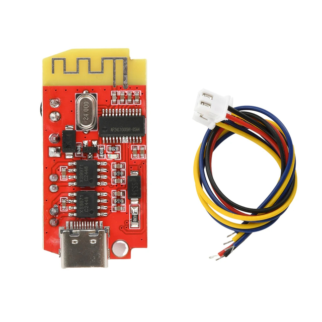 DC 3.7-5V 5W+5W Digital Audio Amplifier Board Dual Plate DIY BT 5.2 Speaker Music Module Micro USB Type C