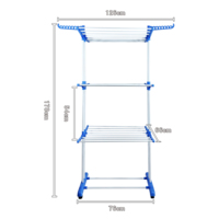 Nouveau Séchoir Pliable Multi-Niveaux 2025 pour la Maison, Extensible avec Conception Réglable, Étendoir à Linge Intérieur et Extérieur
