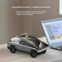 Cybertruck 15W trois-en-un chargeur sans fil magnétique rapide multifonctionnel pour montre-casque de téléphone portable