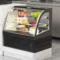 Vitrine Réfrigérée Commerciale de Comptoir pour Fruits, Légumes et Gâteaux avec Porte Vitrée et Refroidissement par Compresseur