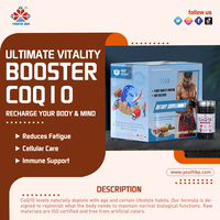 OEM Coenzyme Q10 60mg et Riz Rouge Fermenté 1200mg Synergie Énergétique Avancée pour l'Énergie des Personnes Actives – 60 Comprimés – Stock Important