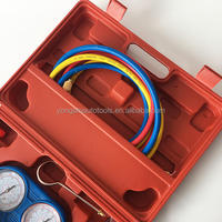 Manomètre à air sous vide en laiton réfrigérant Test Manomètre Meter Ac Manifold Gauge Set