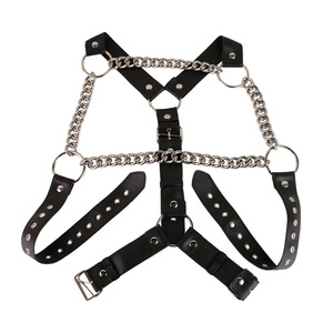 Juego de Bondage QKKQ, SM, Fetiche, Correa Ajustable para Atar a la Espalda, Cadena, Esposas, Juego de Bondage de Cuero para Cama, Juguetes de Bondage Masculinos - Product Image 6