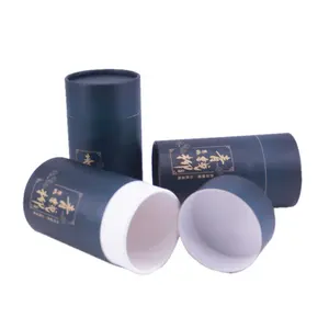 Scatola rotonda di carta personalizzata confezione da tè in carta kraft scatola cilindrica scatola di cartone scatola di carta