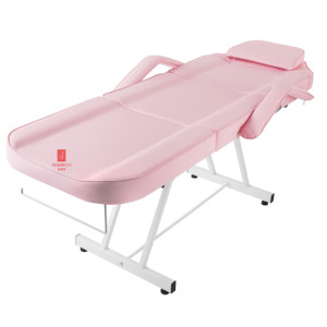 Rosa <span class=keywords><strong>Mesa</strong></span> De Masaje Con Banco Silla <span class=keywords><strong>Reclinable</strong></span> de Equipo De belleza Caliente - Product Image 3