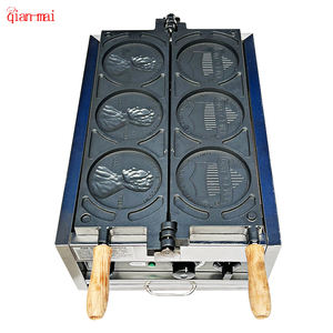 Meilleures ventes États-Unis <span class=keywords><strong>Gaufrier</strong></span> en forme de pièce de monnaie d'un cent <span class=keywords><strong>Gaufrier</strong></span> 3 en 1 à plaque rotative à double filament Machine à gaufres pour pièces d'or et fromage - Product Image 3