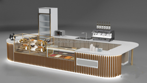 Artworld hiển thị tinh tế bánh kiosk thiết kế tùy chỉnh bánh mì hiển thị truy cập bằng gỗ Cookie Bar - Product Image 5