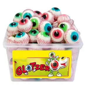 wholesale halal eye ball shape eyeball soft candy gummy sweets jelly