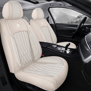 ชุดหุ้มเบาะรถยนต์หนัง Nappa คุณภาพสูง 5 ชิ้น ป้องกันน้ำ รองรับถุงลมนิรภัย สำหรับรถซีดาน SUV ใช้ในเมือง ทุกฤดูกาล - Product Image 3