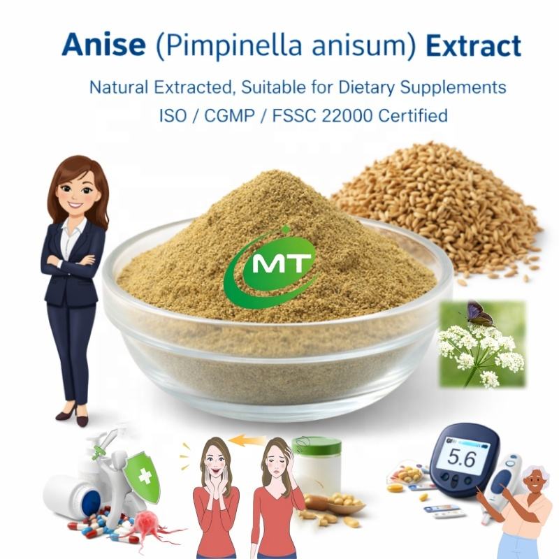 Natural Anise Seed Extract Powder ISO Factory Direct Pimpinella Anisum ...