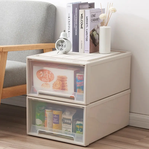 Hot bán Trắng nhựa mở rộng tủ quần áo hình vuông Stackable ngăn kéo lưu trữ Organizer xếp chồng Tủ hộp - Product Image 3