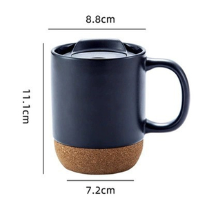 Venta al por mayor 14 Oz Base <span class=keywords><strong>de</strong></span> corcho gres mate <span class=keywords><strong>diseño</strong></span> personalizado Día <span class=keywords><strong>DE</strong></span> <span class=keywords><strong>LA</strong></span> <span class=keywords><strong>MADRE</strong></span> Día <span class=keywords><strong>de</strong></span> San Valentín Navidad Taza <span class=keywords><strong>de</strong></span> café <span class=keywords><strong>de</strong></span> cerámica con tapa <span class=keywords><strong>de</strong></span> PP - Product Image 2