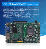 Amplio Rango de Temperatura: -40 a +75 ° Placa Base Industrial C H110 VERA0 con Doble GbE LAN y 6 Puertos COM 9700 9700k