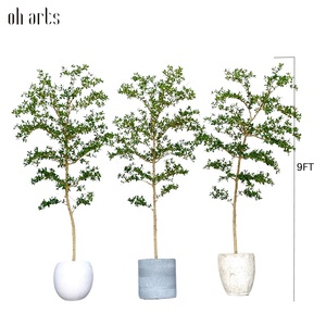 OH ARTS Albero di Ulivo Artificiale Grande Personalizzato in Seta Nera Finta Shady Lady da 9' per Interni, Decorazioni per la Casa, Vendita all'Ingrosso - Product Image 2