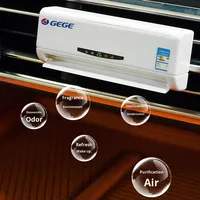 Diffuseur de parfum solaire pour voiture en forme de climatiseur, avec capteur de vibration, mini clip de ventilation décoratif – Meilleure vente