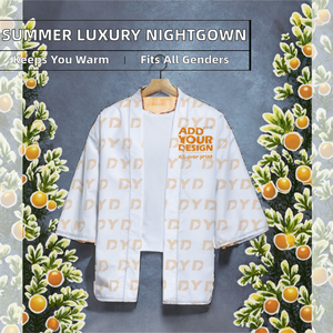 Nouvelle vente flash : Robe de nuit de luxe en polyester tricoté thermique à manches longues, imprimé personnalisé, pour adultes - Product Image 2