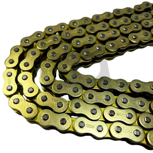 Cadena de Motocicleta de Alta Calidad 428H-O <span class=keywords><strong>520</strong></span>-O 520H-O <span class=keywords><strong>520</strong></span> con Anillo en O, Chapada en Oro - Product Image 1