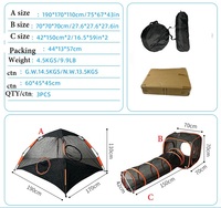 Tente de jeu combinée pour chat et chien, ensemble de jouets, tunnel en maille, clôture portable pour animaux, boîte de mise bas respirante pour chiens et chats, tunnel pour chat
