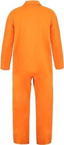 Mono de Prisionero de Algodón Negro para Hombre Adulto - Atuendo de Criminales de Cárceles Portátil - Product Image 4