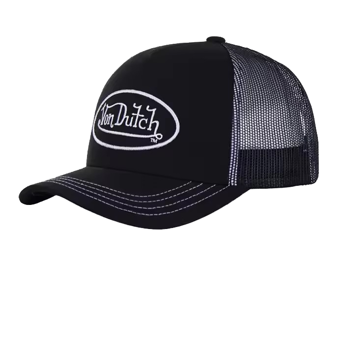 今だけ！Von Dutch リバースロゴ ベルベット トラッカー キャップY2K 今だけ！Von Dutch リバースロゴ ベルベット トラッカー キャップY2K