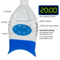 Vente chaude Led Portable Laser Mobile Blanchiment Des Dents Machine Avec 10 Led Lumière Bleue Avec Roues Dentaire Laser Dents Outils