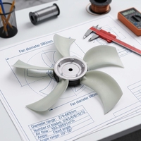 Ventilateurs axiaux à 5 pales en nylon WindRise S14-PAG à angle réglable pour pulvérisateur, moissonneuse, chariot élévateur