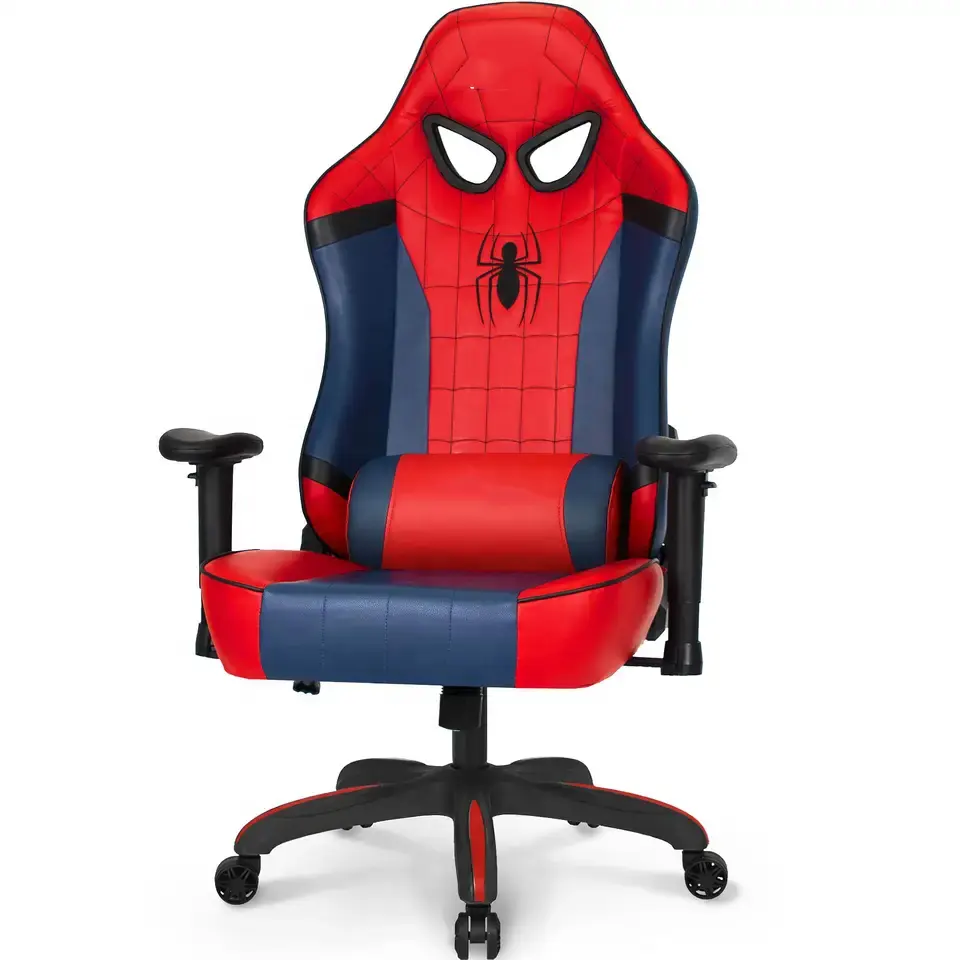 Customized Spain Ergonomic Esports Gaming Stuhl Spider Man Blue Reclining Cadeira Sillas Gamer Gaming Chair for Adults Students