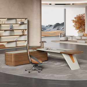 Ceo'su patron için Modern <span class=keywords><strong>l</strong></span>-şekilli yönetici ofis masası yönetici ofisleri için yüksek kaliteli bilgisayar masası mobilya - Product Image 3
