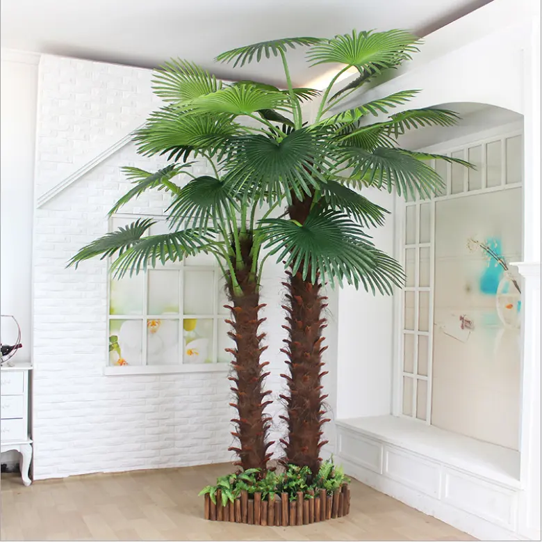 Palmier en métal artificiel D050763, grand arbre extérieur, 200cm, en fibre de verre, cocotier, décoration de maison