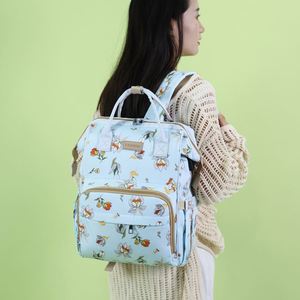 Portable Baby Diaper <b>Backpacks</b> With USB <b>Large</b> <b>Capacity</b> Cartoon Mommy Bags - Product Image 4